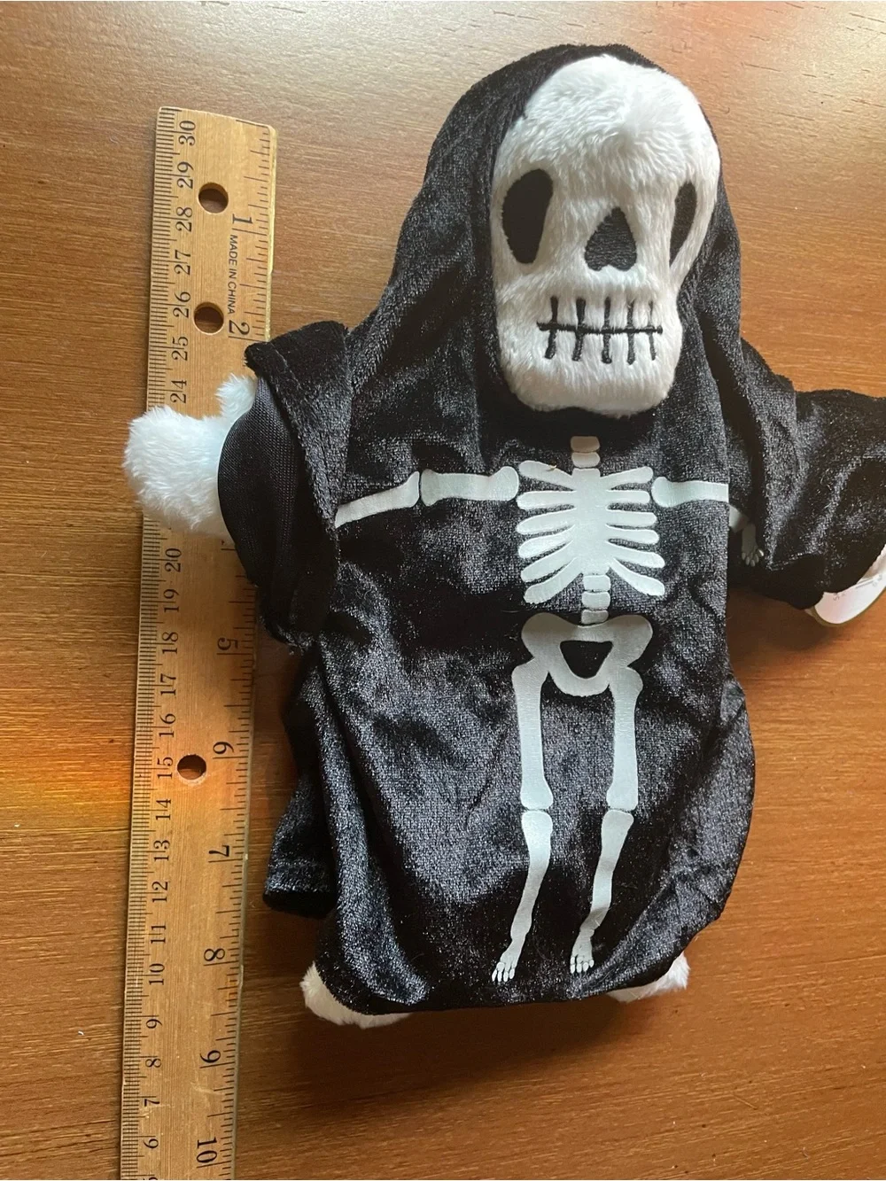 TY Beanie Babies Creepers Skeleton Stuffed Animal Plush Halloween Black White
